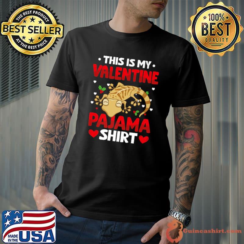 Valentines Day Leopard Geckos This Is My Valentine Pajama T-Shirt