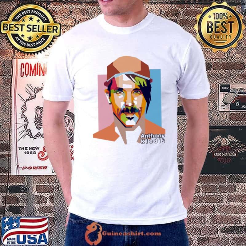 Vector painting anthony kiedis portraits shirt