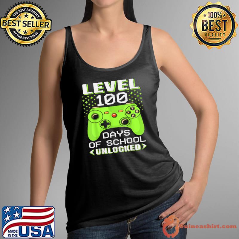 Video Gamer Student 100th Day Teacher 100 Days Of School T-Shirt Tank Top