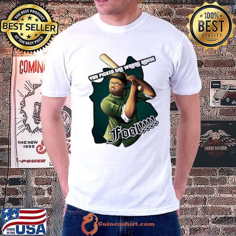 Wrong house fool grand theft auto gta shirt