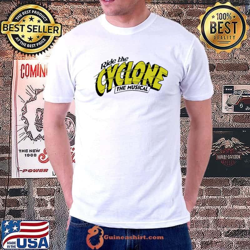 Yellow logo the musical ride the cyclone shirt
