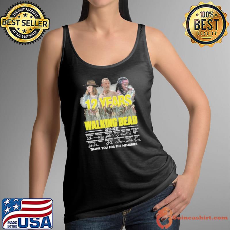 12 years Walking Dead 2010-2022 thank you for the memories signatures s Tank Top