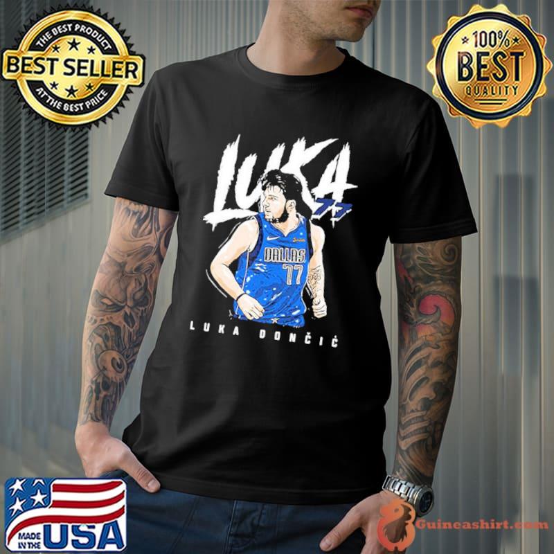 NBA luka doncic number 77 basketball sport graphic shirt