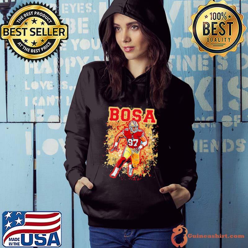 Nick Bosa 97 player football poster shirt, hoodie, sweater, long sleeve and  tank top