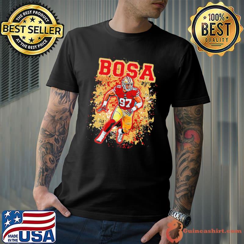 Nick Bosa 97 player football poster shirt, hoodie, sweater, long sleeve and  tank top