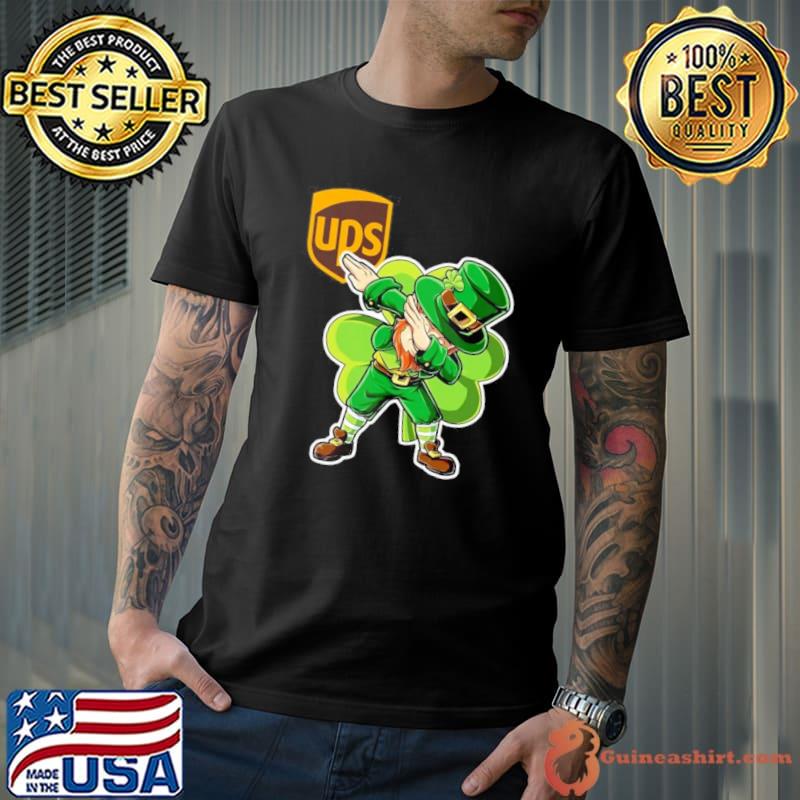 UPS dabbing st patrick's day shirt