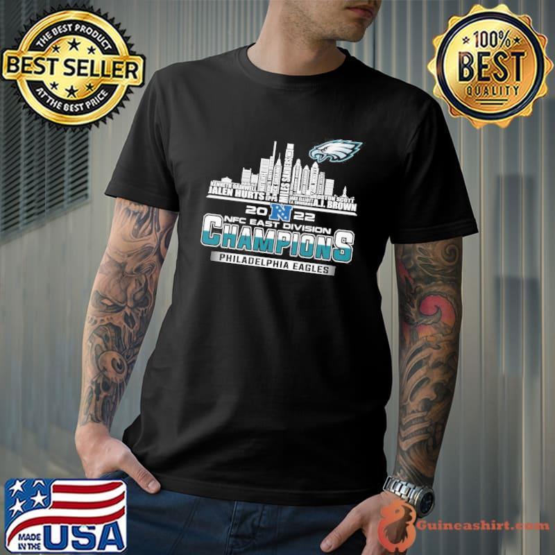 Funny 2022 NFC East Division Champions Philadelphia Eagles signatures  shirt, hoodie, sweater, long sleeve and tank top