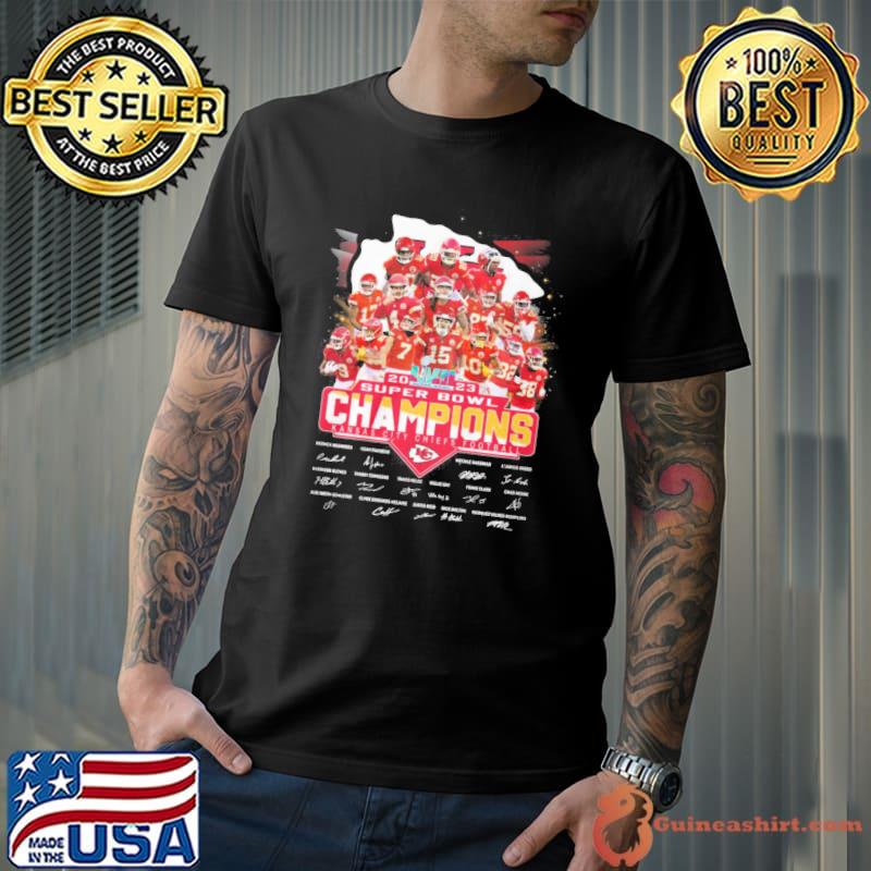 Kansas City Chiefs Super Bowl LVII 2023 Champions T-shirt - REVER