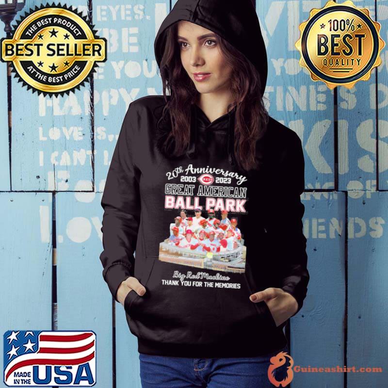 20th anniversary 2003 2023 Reds great American ball park big red Machine thank you for the memories s Hoodie