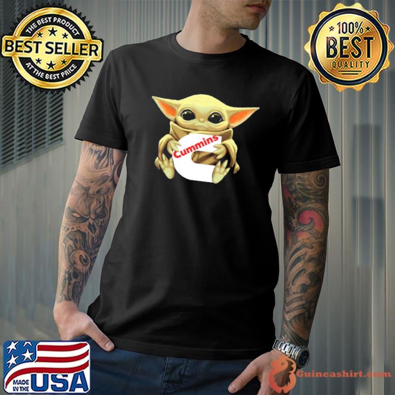 Baby yoda hug Cummins shirt