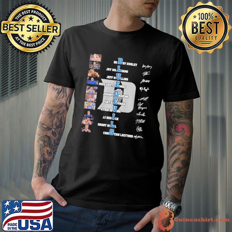 Blue Devils Bobby Hurley Jay Williams signatures shirt