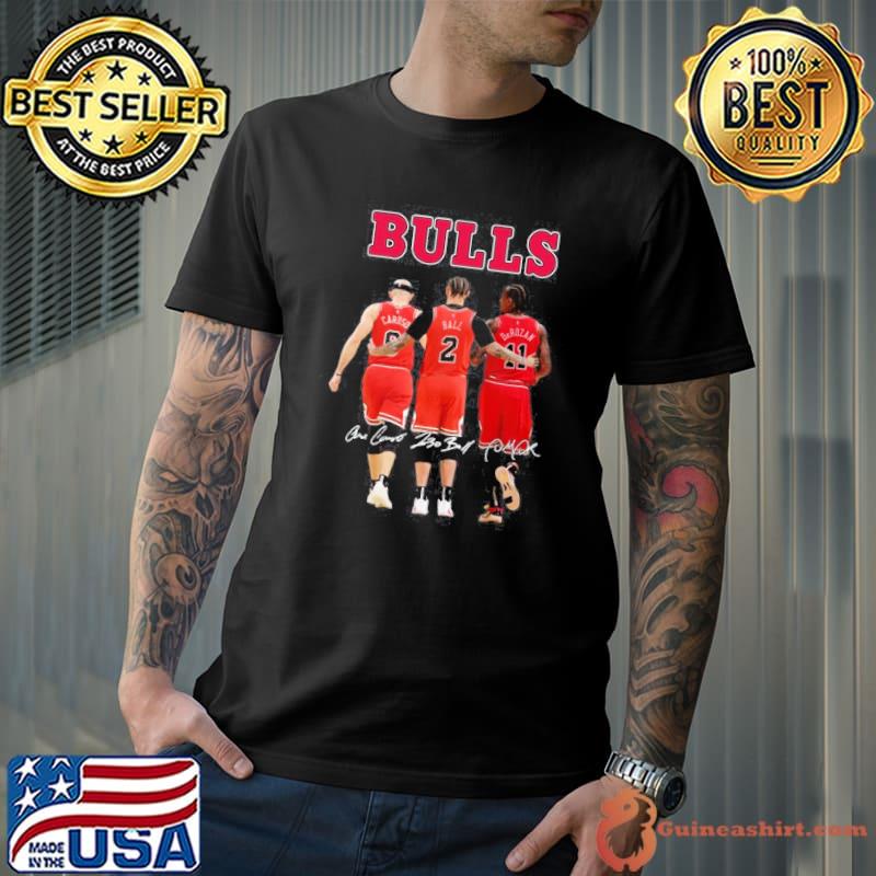 Chicago Bulls Caruso Ball DcRozan signatures shirt