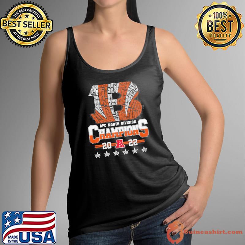 Cincinnati Bengals AFC North division champions 2022 shirt - Guineashirt  Premium ™ LLC