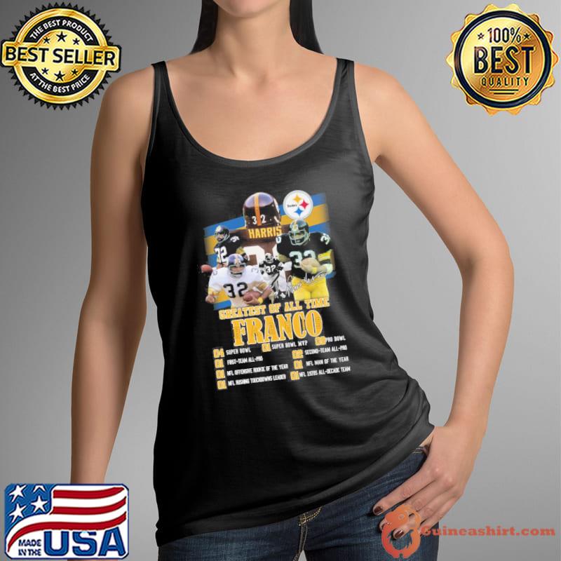 Greatest of all time Franco super bowl first team all pro signatures s Tank Top