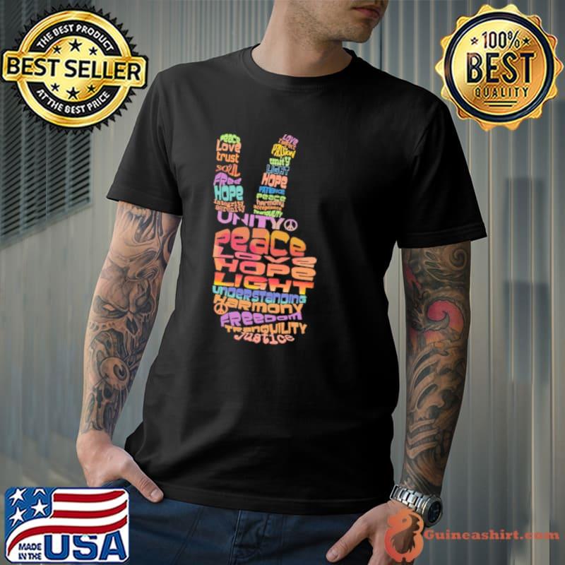 Hippie Peace Love Hope Light shirt
