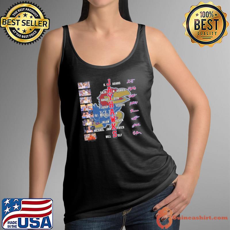 Jayhawks K.J Adams Dajuan Harris signatures s Tank Top