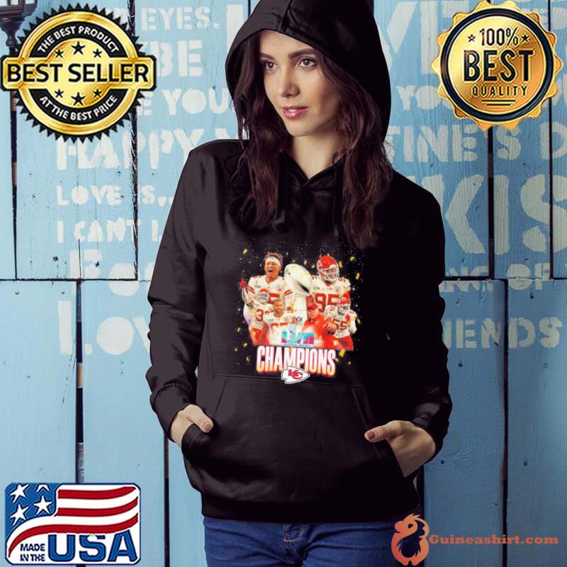 Kansas city Chiefs LVII super bowl champions basketball s Hoodie