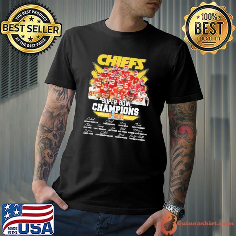 Kansas city Chiefs super bowl champions LVII signatures shirt