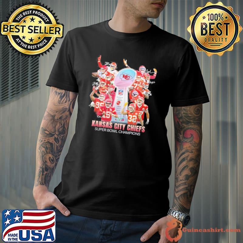 Kansas city Chiefs super bowl champions signatures shirt