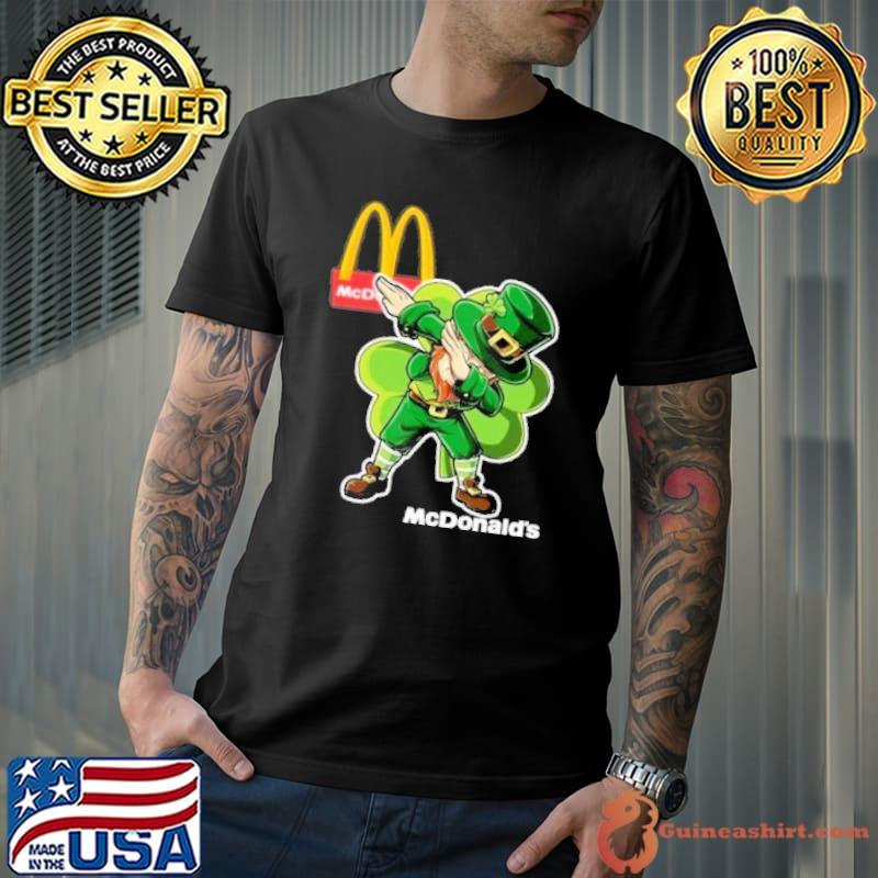 Leprechaun dabbing McDonald's St.Patrick's day shirt