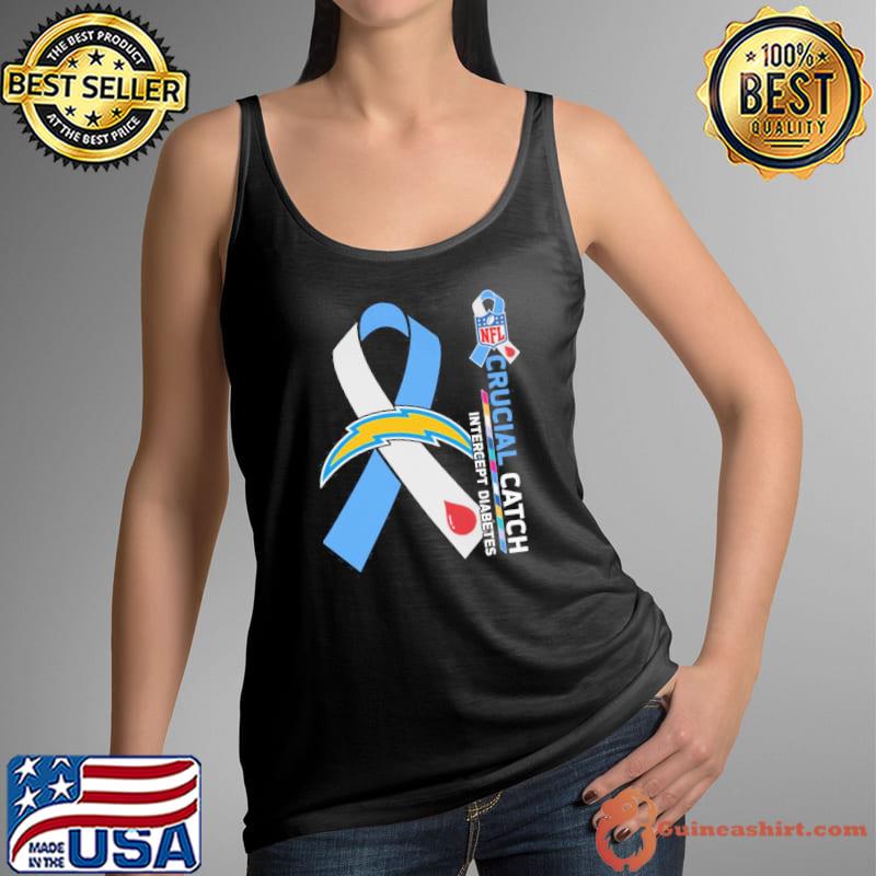 Los Angeles Chargers Crucial catch intercept Diabetes NFL s Tank Top