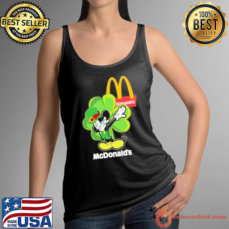 Mickey dabbing McDonald's St.Patrick's day s Tank Top