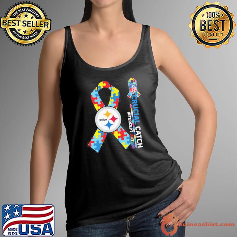 Pittsburgh Steelers Crucial catch intercept Autism NFL shirt - Guineashirt  Premium ™ LLC