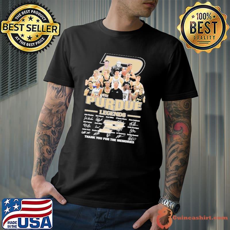Purdue legends thank you for the memories signatures shirt