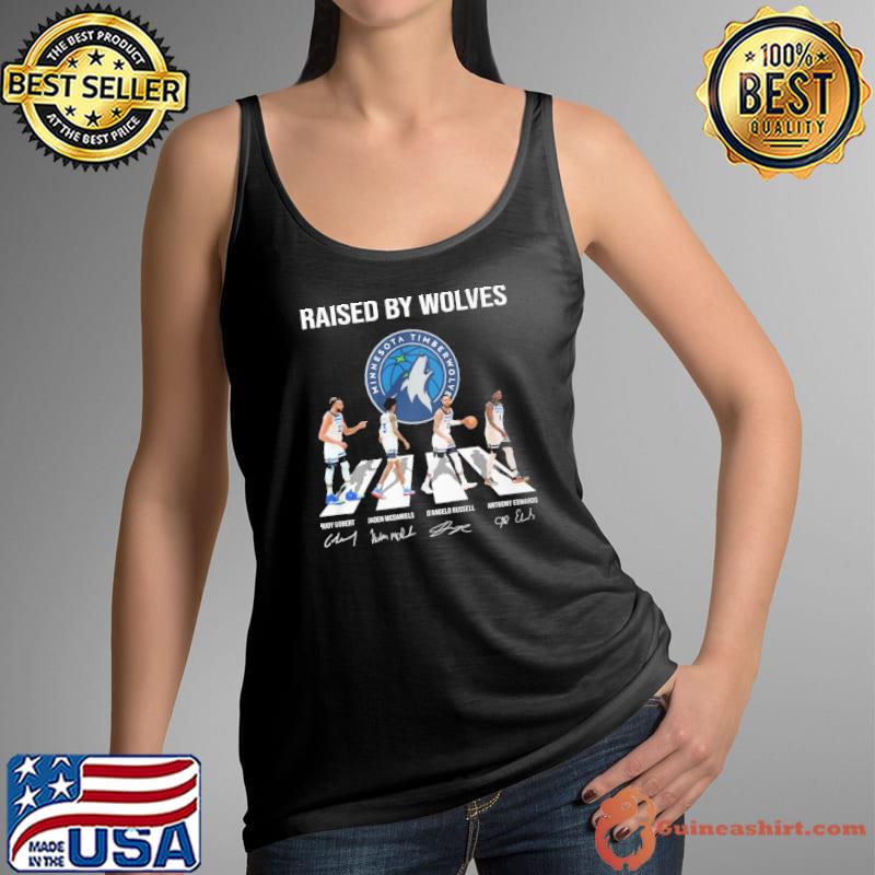 Raised by Wolves Minnesota Timberwolves Walking Abbey Road signatures s Tank Top