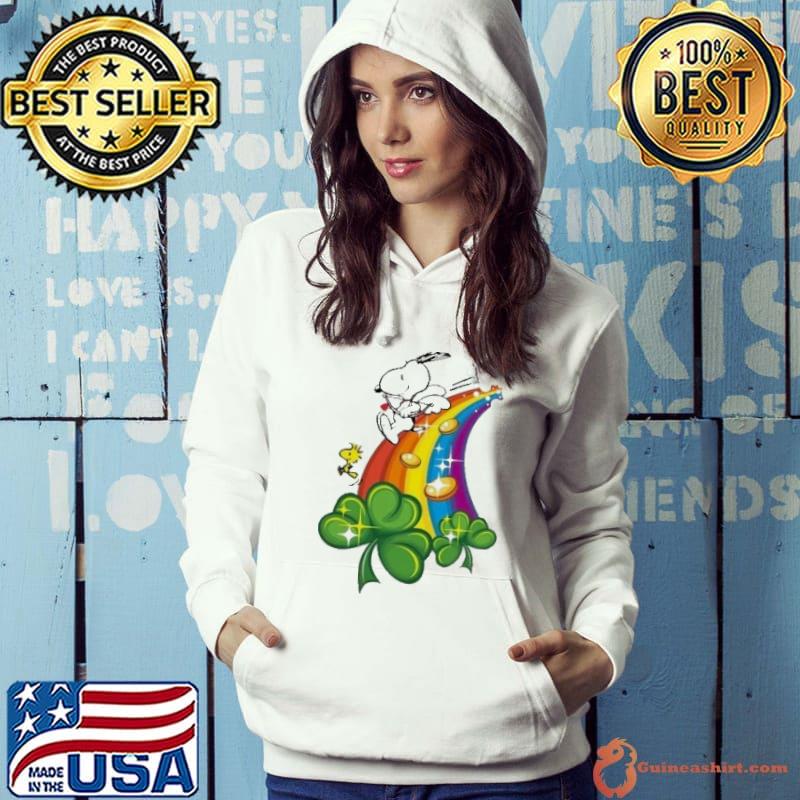 Snoopy and woodstocks rainbow St.Patrick's day s Hoodie