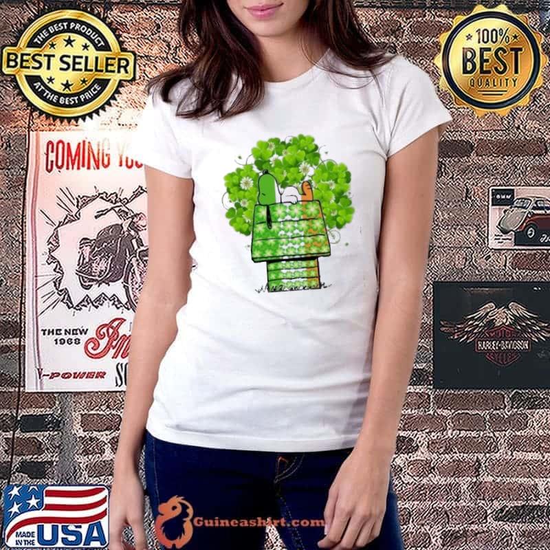 Snoopy sleep St.Patrick's day shirt