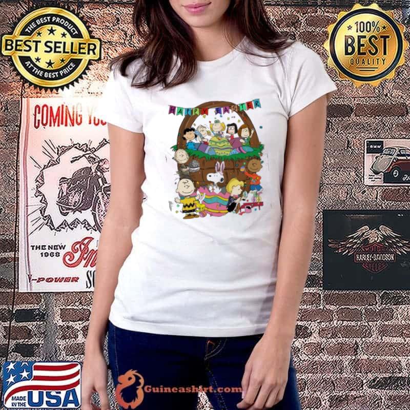 Snoopy woodstock Charlie Brown and friends happy Easter s Ladiestee