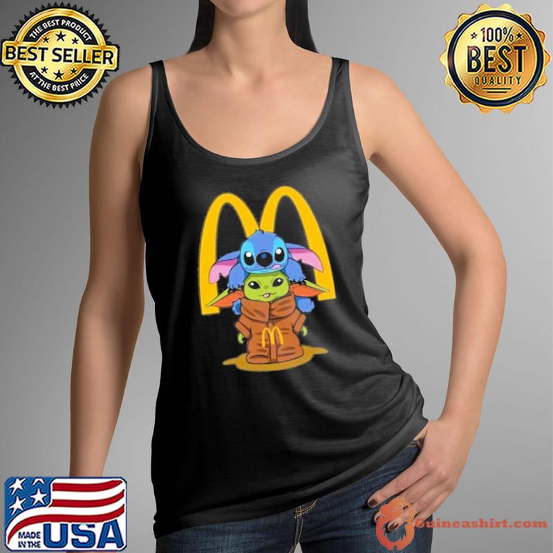 Stitch hug Grinch McDonald's s Tank Top