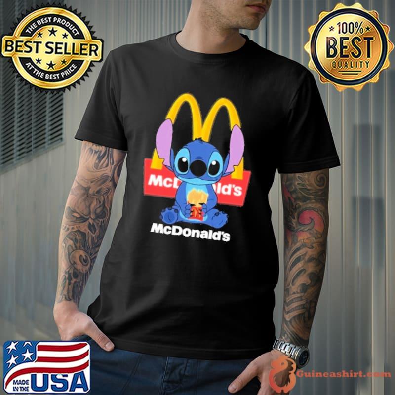 Stitch hug McDonald's shirt