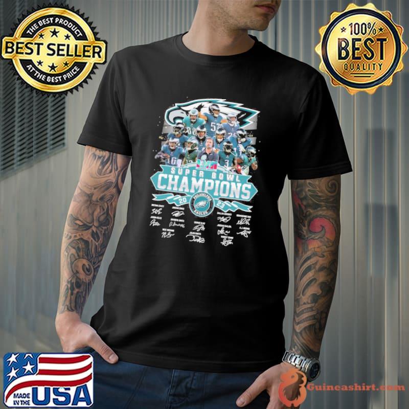 Super Bowl champions Philadelphia Eagles 2023 signatures shirt