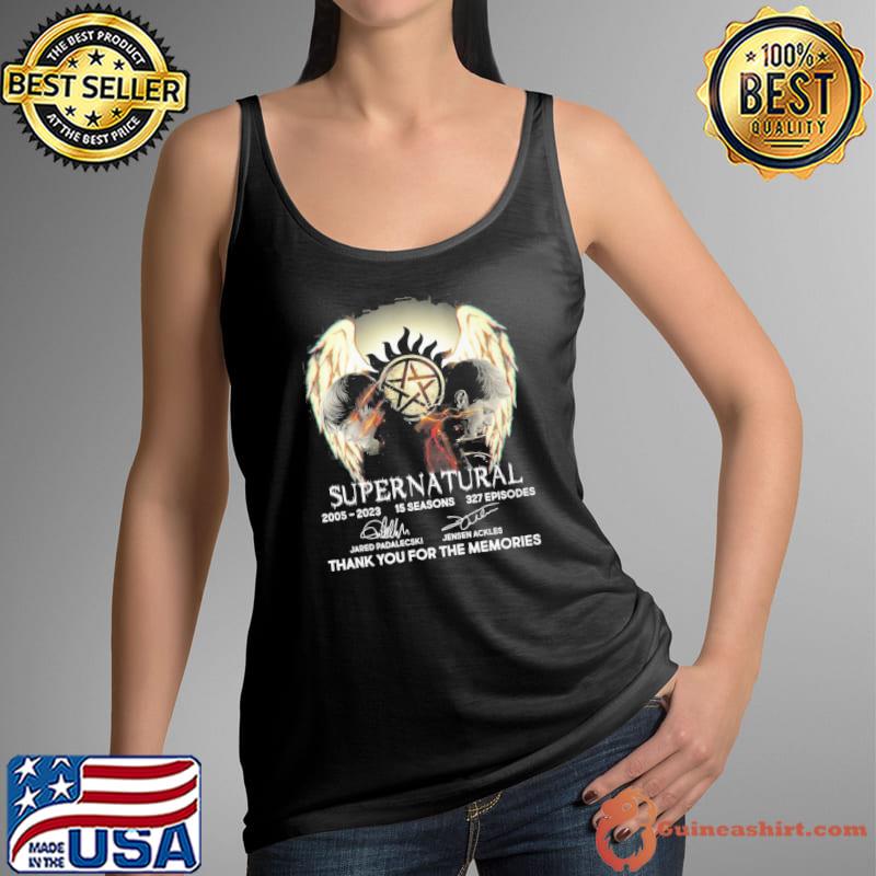 Supernatural 2005-2023 15 seasons 327 episodes thank you for the memories signatures s Tank Top