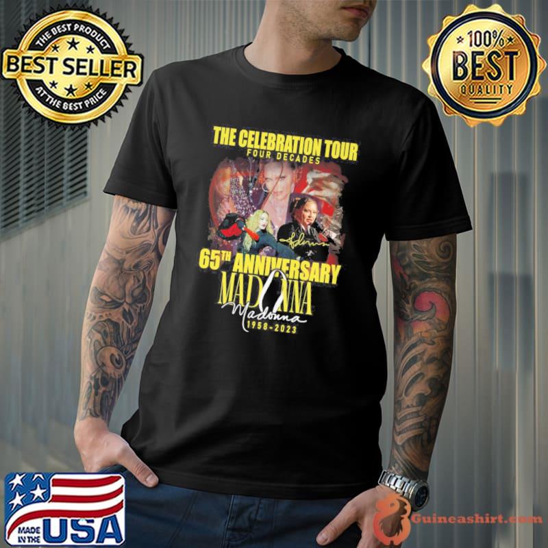 The Celebration tour four decades 65th anniversary Madonna 1958-2023 shirt
