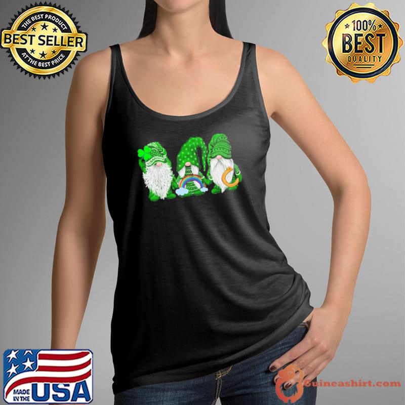 Three Gnomes St. Patrick's day rainbow s Tank Top