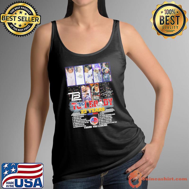 Tom Brady 23 years 2000-2023 thank you legend signature s Tank Top