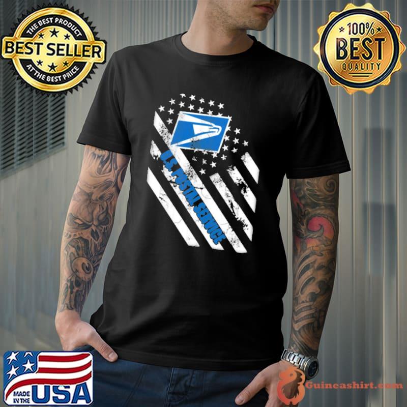 U.S.Postal service America flag shirt