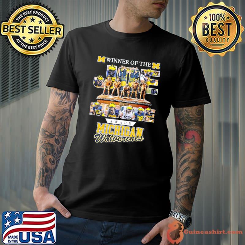 Winner of the award Michigan wolverines Joe Moore shirt