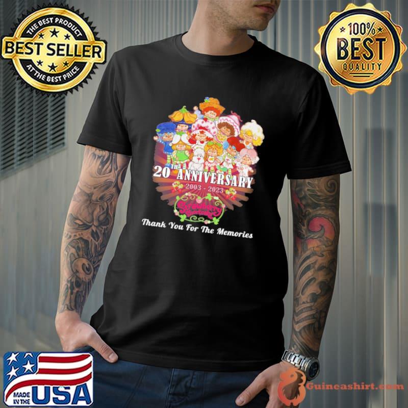 20th anniversary 2003-2023 Strawberry shortcake thank you for the memories shirt