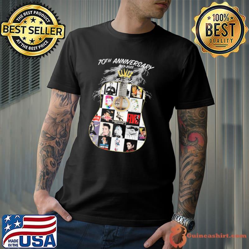70th anniversary 1953-2023 Elvis Presley signature shirt