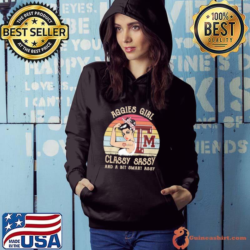 Aggies girl classy sassy and a bit smart assy ATM girl vintage s Hoodie