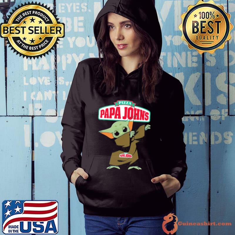 Baby yoda dabbing Pizza papa John's s Hoodie