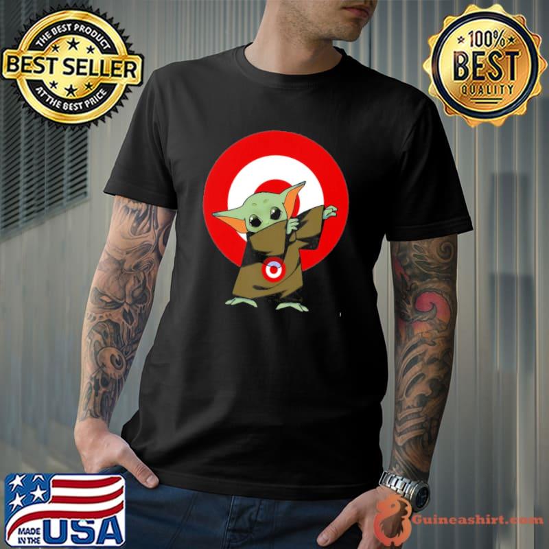 Baby yoda dabbing target shirt