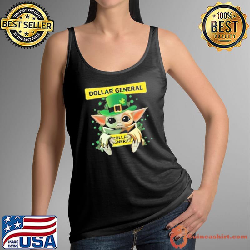 Baby yoda hug Dollar general St.Patrick's day s Tank Top