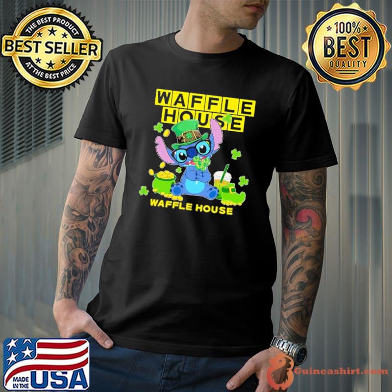 Baby yoda hug Waffle house St.Patrick's day shirt
