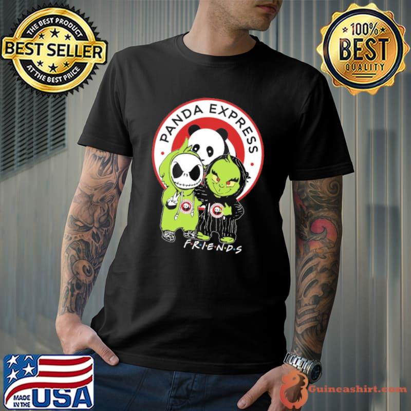 Best panda express friends jack skellington grinch shirt