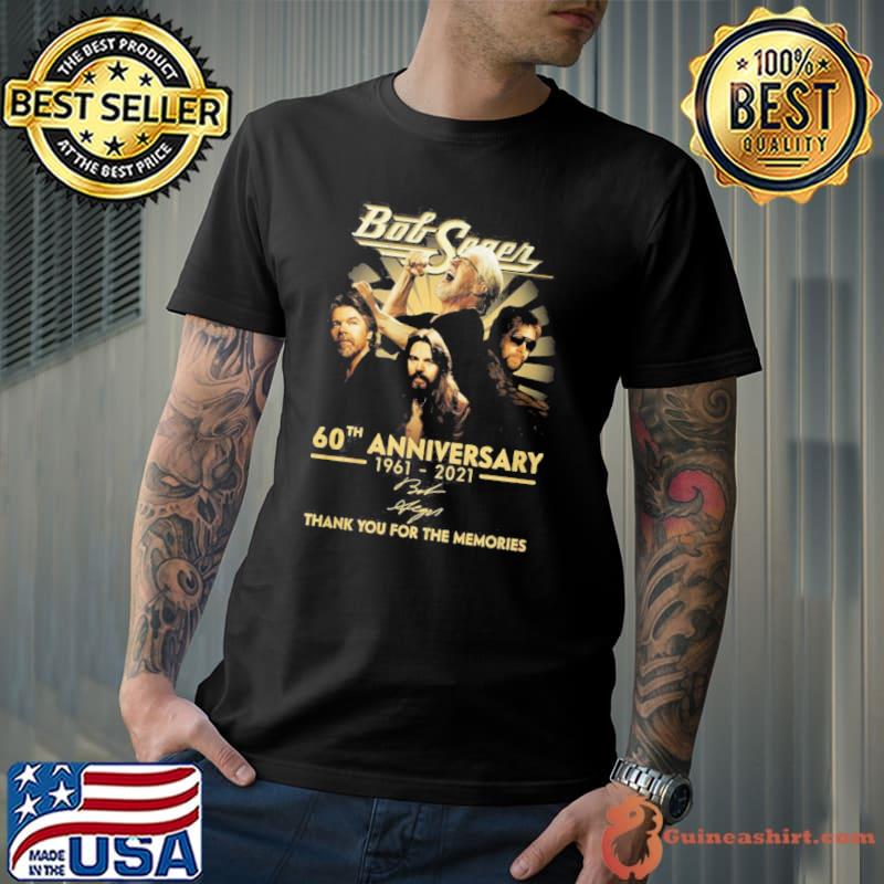 Bod Seger 60th anniversary 1961-2021 thank you for the memories signatures shirt